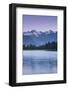 New Zealand, South Island, West Coast, Fox Glacier Village, Lake Matheson, reflection of Mt. Tasman-Walter Bibikw-Framed Photographic Print