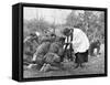 New Zealand Troops Taking Holy Communion, World War I-null-Framed Stretched Canvas