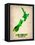 New Zealand Watercolor Map-NaxArt-Framed Stretched Canvas