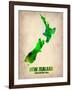 New Zealand Watercolor Map-NaxArt-Framed Art Print