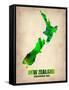 New Zealand Watercolor Map-NaxArt-Framed Stretched Canvas