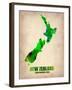 New Zealand Watercolor Map-NaxArt-Framed Art Print