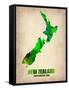 New Zealand Watercolor Map-NaxArt-Framed Stretched Canvas