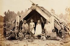 Maori Family, New Zealand, circa 1880s-New Zealander Photographer-Mounted Giclee Print