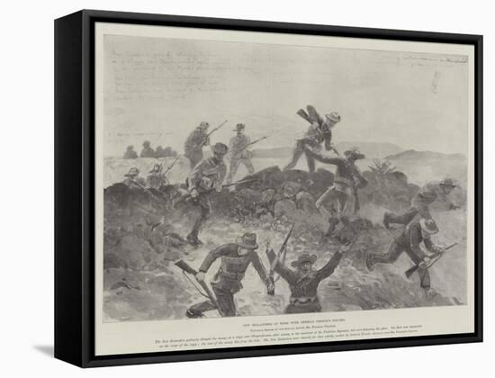 New Zealanders at Work with General French's Column-Frederic Villiers-Framed Stretched Canvas