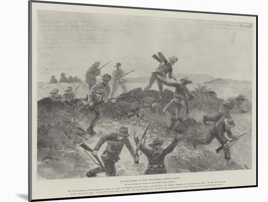 New Zealanders at Work with General French's Column-Frederic Villiers-Mounted Giclee Print