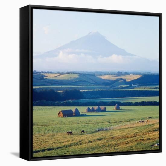 New Zealandsnow-Capped Mountain in New Zealand-George Silk-Framed Stretched Canvas