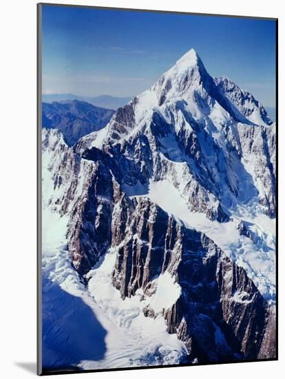 New Zealandsnow-Capped Mountain in New Zealand-George Silk-Mounted Photographic Print