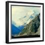 New Zealandsnow-Capped Mountain in New Zealand-George Silk-Framed Photographic Print