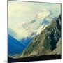 New Zealandsnow-Capped Mountain in New Zealand-George Silk-Mounted Photographic Print