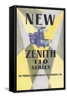 New Zenith Carburetor-null-Framed Stretched Canvas