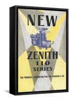 New Zenith Carburetor-null-Framed Stretched Canvas