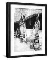 Newar Women Pounding Grain, Nepal, 1936-Ewing Galloway-Framed Giclee Print