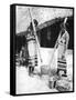 Newar Women Pounding Grain, Nepal, 1936-Ewing Galloway-Framed Stretched Canvas