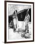 Newar Women Pounding Grain, Nepal, 1936-Ewing Galloway-Framed Giclee Print