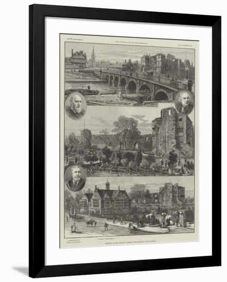 Newark Castle Public Gardens and Gilstrap Free Library-null-Framed Giclee Print