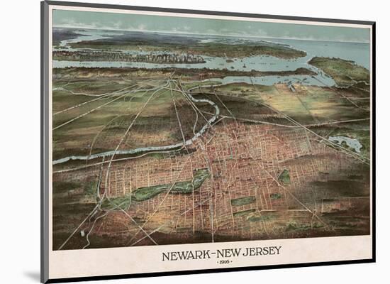 Newark, New Jersey, 1916-Shepherd-Mounted Art Print