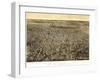 Newark, New Jersey - Panoramic Map-Lantern Press-Framed Art Print