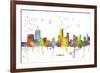 Newark New Jersey Skyline MCLR 1-Marlene Watson-Framed Giclee Print