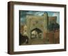 Newarke Gateway, Leicester (Oil on Wood)-John Seguier-Framed Giclee Print