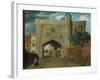 Newarke Gateway, Leicester (Oil on Wood)-John Seguier-Framed Giclee Print