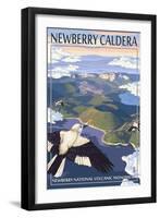 Newberry Caldera - Lava Lands, Oregon-Lantern Press-Framed Art Print