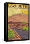 Newberry National Volcanic Monument, Lava Butte-Lantern Press-Framed Stretched Canvas