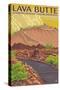 Newberry National Volcanic Monument, Lava Butte-Lantern Press-Stretched Canvas