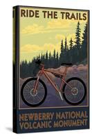 Newberry National Volcanic Monument, Oregon - Mountain Bike-Lantern Press-Stretched Canvas