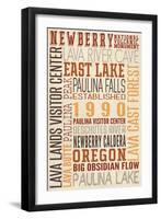 Newberry National Volcanic Monument, Oregon-Lantern Press-Framed Art Print