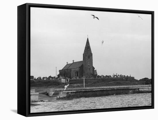 Newbiggin Church-null-Framed Stretched Canvas