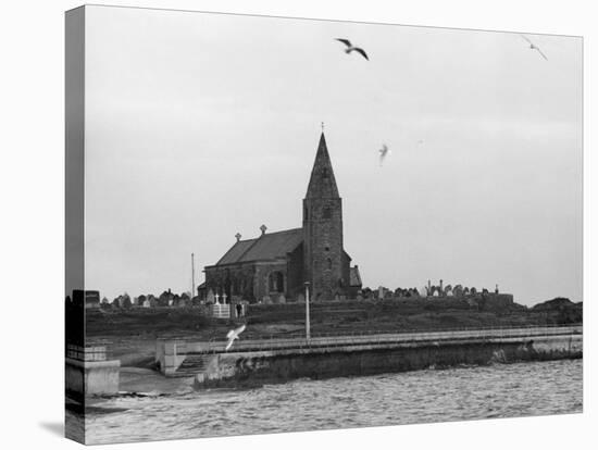 Newbiggin Church-null-Stretched Canvas