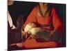 Newborn, 1645-1648-Georges de La Tour-Mounted Giclee Print