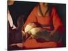 Newborn, 1645-1648-Georges de La Tour-Stretched Canvas