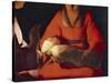 Newborn, 1645-1648-Georges de La Tour-Stretched Canvas