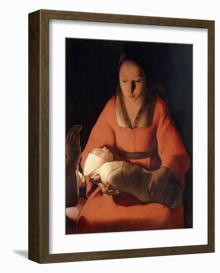 Newborn, 1645-1648-Georges de La Tour-Framed Giclee Print