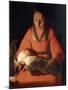 Newborn, 1645-1648-Georges de La Tour-Mounted Giclee Print