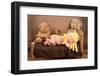 Newborn Baby Girl Wearing a Goldilocks Costume-Kattitude-Framed Photographic Print