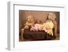 Newborn Baby Girl Wearing a Goldilocks Costume-Kattitude-Framed Photographic Print