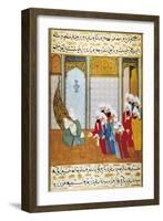 Newborn Baby Muhammad, on His Mother's Arms-null-Framed Art Print