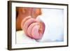 Newborn Baby's Hand-Mauro Fermariello-Framed Premium Photographic Print