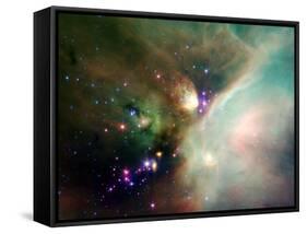 Newborn Stars-Stocktrek Images-Framed Stretched Canvas