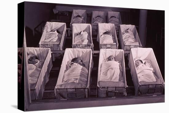 Newborns in the a Nursery of Provident Hospital in Chicago, Illinois, 1942-null-Stretched Canvas