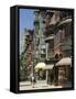 Newbury Street, Boston, Massachusetts, New England, USA-Amanda Hall-Framed Stretched Canvas