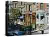 Newbury Street, Boston's Premier Shopping Street, Back Bay, Boston, Massachusetts, USA-Fraser Hall-Stretched Canvas