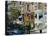 Newbury Street, Boston's Premier Shopping Street, Back Bay, Boston, Massachusetts, USA-Fraser Hall-Stretched Canvas
