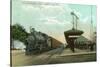 Newburyport, Massachusetts - Boston and Maine Railway Station-Lantern Press-Stretched Canvas