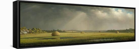 Newburyport Meadows, c.1876–81-Martin Johnson Heade-Framed Stretched Canvas
