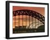 Newcastle and Gateshead, Tyne Bridge and the Sage, Tyne and Wear, England, UK-Alan Copson-Framed Photographic Print