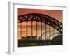 Newcastle and Gateshead, Tyne Bridge and the Sage, Tyne and Wear, England, UK-Alan Copson-Framed Photographic Print